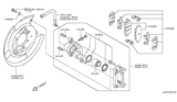 Diagram for 2012 Nissan Rogue Brake Caliper - 44001-JG00A