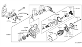 Diagram for 2013 Nissan Rogue Starter Brush - 23378-ET80A