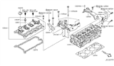 Diagram for 2008 Nissan Rogue Valve Cover Gasket - 13270-JG30A