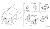 Diagram for 2012 Nissan Versa Air Bag Sensor - 98581-CD000