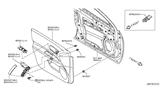 Diagram for 2011 Nissan Rogue Armrest - 80960-JM00A