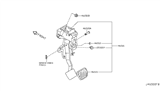 Diagram for 2014 Nissan Rogue Brake Pedal - 46501-JG410