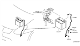 Diagram for 2011 Nissan Rogue Battery Cable - 24080-JG30A