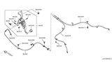 Diagram for 2008 Nissan Rogue Parking Brake Cable - 36531-JM000