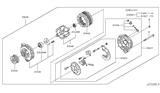 Diagram for 2011 Nissan Rogue Alternator Pulley - 23151-JA02A