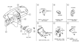 Diagram for 2010 Nissan Rogue Body Control Module - 284B1-1VK0A