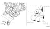 Diagram for 2011 Nissan Rogue Drive Belt - 11720-JG30A