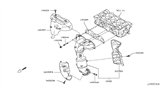 Diagram for 2012 Nissan Rogue Exhaust Heat Shield - 16590-JM05B