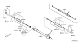 Diagram for 2012 Nissan Rogue Steering Gear Box - 48001-JM00C