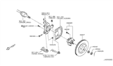 Diagram for Nissan Wheel Bearing - 40202-JG01A