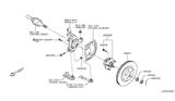 Diagram for Nissan Rogue Wheel Hub - 40202-JG01A