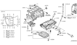 Diagram for Nissan Rogue Oil Pan - 11110-JH00B