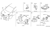 Diagram for 2011 Nissan Rogue Air Bag Sensor - K8581-1VK0B