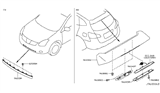 Diagram for 2011 Nissan Rogue Spoiler - 96010-1VK0A