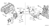 Diagram for 2013 Nissan Sentra Water Pump Gasket - 21014-1KC0A