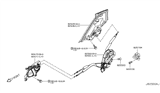 Diagram for 2017 Nissan Juke Rear Passenger Door Handle Latch - 82501-1KA2A