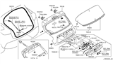 Diagram for Nissan Juke Weather Strip - 90830-1KA0B