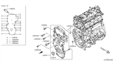 Diagram for Nissan Sentra Timing Cover - 13500-BV80A