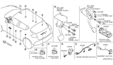 Diagram for 2012 Nissan Versa Brake Light Switch - 25320-BC60B