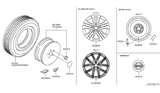 Diagram for Nissan Juke Spare Wheel - 40300-JM07A