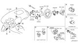 Diagram for 2014 Nissan Juke Hazard Warning Switch - 25290-1KA0A