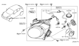 Diagram for 2017 Nissan Juke Headlight Bulb - 26297-8990E