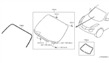 Diagram for 2014 Nissan Juke Windshield - G2700-1KD2A