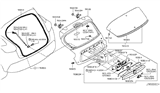 Diagram for 2012 Nissan Juke Lift Support - 90450-1KA1A