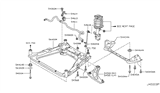 Diagram for Nissan Juke Front Cross-Member - 54400-1KA0A