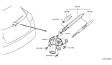 Diagram for 2012 Nissan Rogue Wiper Arm - 28780-JM00A