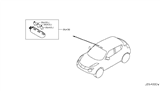 Diagram for 2014 Nissan Juke Interior Light Bulb - 26282-1TV0B