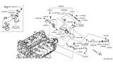 Diagram for Nissan Juke Vapor Pressure Sensor - 22365-1TV0A