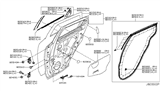 Diagram for Nissan Juke Door Moldings - 82821-1KA0A