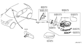 Diagram for 2014 Nissan Juke Mirror Cover - 80292-BV80A