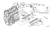 Diagram for 2017 Nissan Rogue Fuel Pressure Sensor - 16638-4BB0A