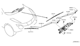 Diagram for 2015 Nissan Juke Wiper Blade - 28890-1KE1A