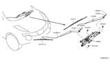 Diagram for 2014 Nissan Juke Wiper Blade - 28890-1KE0A