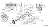 Diagram for 2018 Nissan Rogue Sport Crankshaft Gear - 13021-CK83A