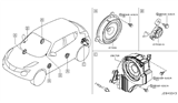 Diagram for 2017 Nissan Juke Car Speakers - 28170-1JU0A