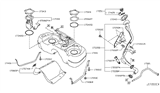 Diagram for 2013 Nissan Cube Fuel Tank Strap - 17407-1FC0A