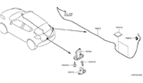 Diagram for Nissan Juke Fuel Door Release Cable - 78822-1KA0A