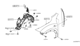 Diagram for 2012 Nissan Juke Fender - FCA00-1KAMA