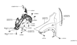 Diagram for 2014 Nissan Juke Fender - F3101-1KAMB