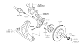 Diagram for 2013 Nissan Juke Wheel Hub - 40202-1KA0A