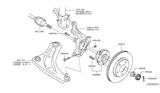 Diagram for 2017 Nissan Juke Wheel Hub - 40202-3PU0A