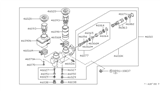 Diagram for 1982 Nissan 720 Pickup Brake Master Cylinder - 46010-13W10