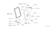 Diagram for 1986 Nissan 720 Pickup Weather Strip - 76832-11W02