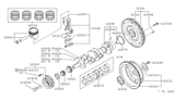 Diagram for Nissan Flywheel Ring Gear - 12312-U9500