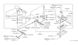 Diagram for 1984 Nissan 720 Pickup Automatic Transmission Shifter - 34902-09W00