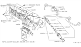 Diagram for 1983 Nissan 720 Pickup Fuel Injector - 16600-36W25